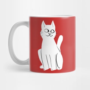 Cross Eyed Kitty Mug